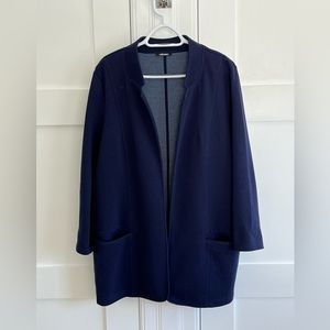 Olsen dark blue open front blazer